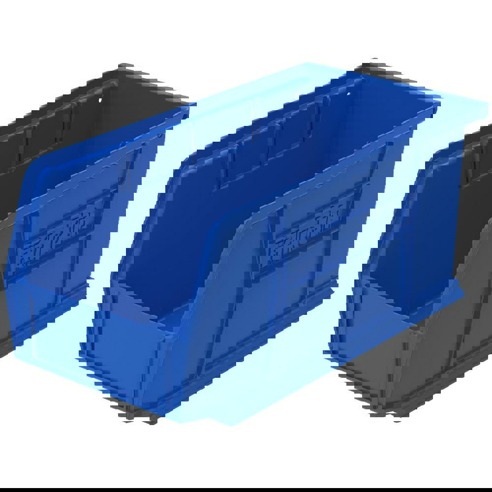 F8657 Hang and Stack Bin Blue Plastic 5